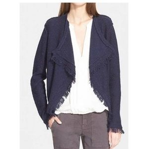 Joie Open Cardigan Nalah Size Small Navy Blue